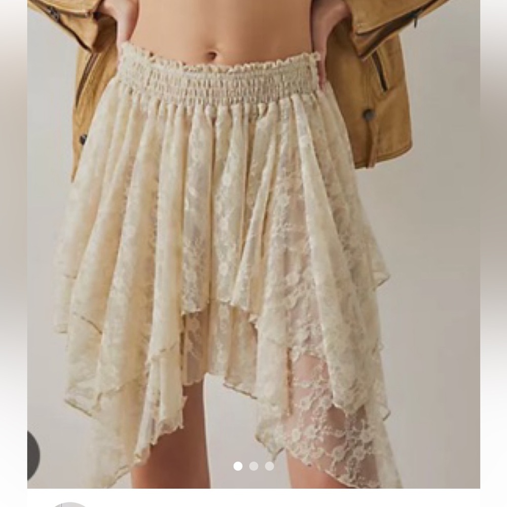 Free People golden evening half slip size small